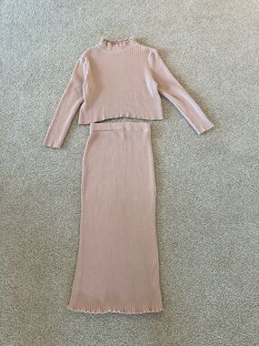 Petal & Pup Payton Knitted Set Mocha NWOT